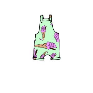 Mint Ice Cream Shortie Romper