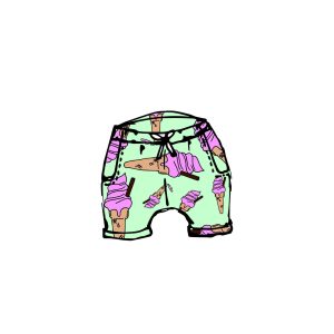 Mint Ice Cream Pocket Shorts