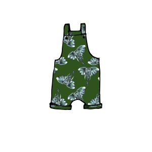 Green Elephant Shortie Romper