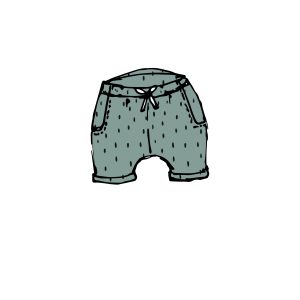 Grey dash Pocket Shorts