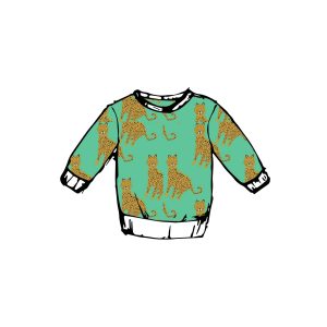 Aqua Leopard Sweatshirt