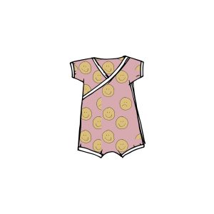 Smiley  Envelope Shortie Romper