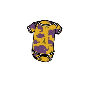 Purple Dinosaur Bodysuit