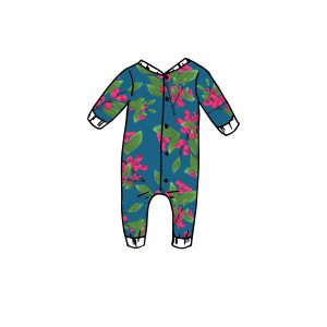 Winter Berry Long Sleeve Romper