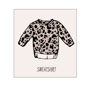 Neutral Leopard Print Sweatshirt