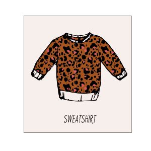 Rust Leopard Print Sweatshirt