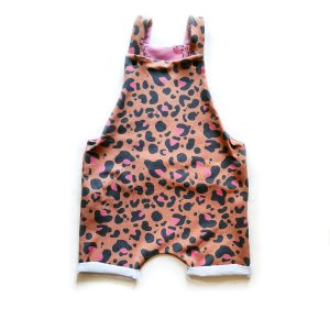 Rust Leopard Print Shortie Romper