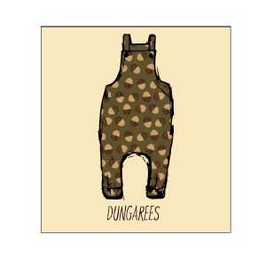 Acorn Dungaree Romper