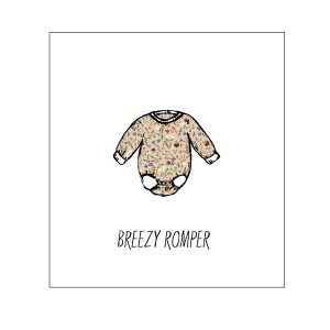 Doodle Flower Breezy Romper