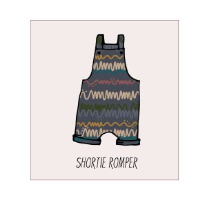 Doodle Stripe Shortie Romper