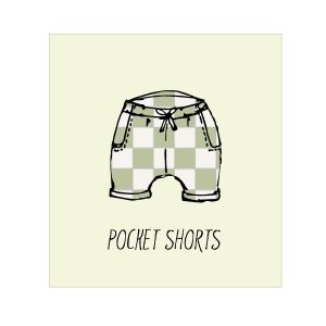 Green Grid Pocket Shorts