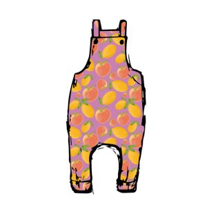 Peaches and Lemons Dungaree Romper