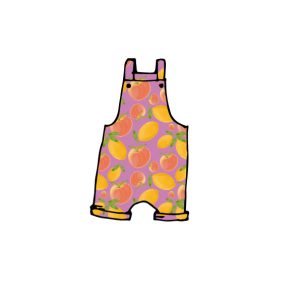 Peaches and Lemons Shortie Romper