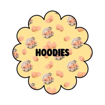 Handmade egg pattern kids hoodie, original cool unisex hoodie